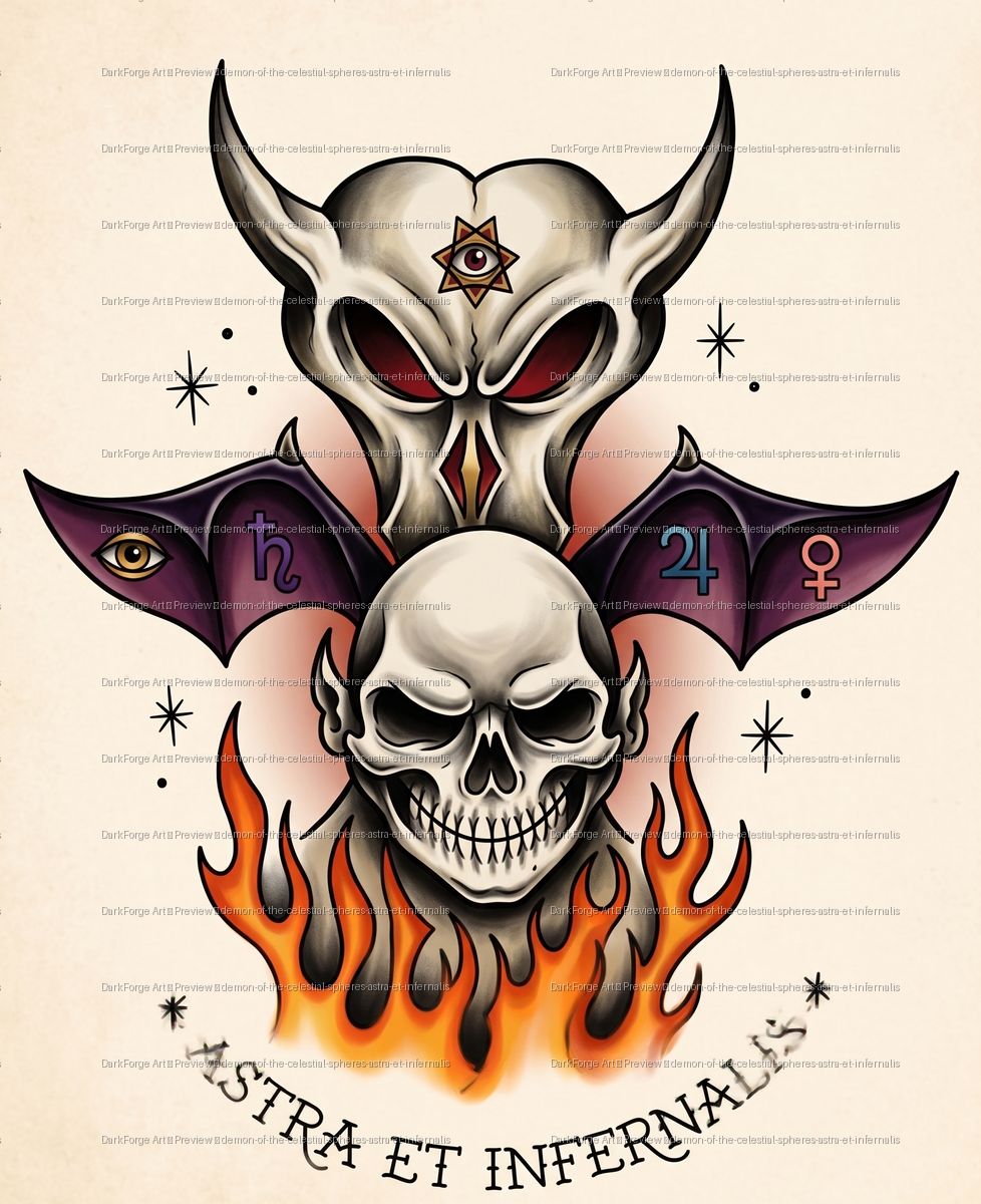 Demon of the Celestial Spheres - Astra Et Infernalis - DarkForge Art preview