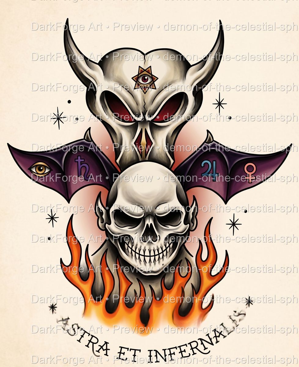Demon of the Celestial Spheres - Astra Et Infernalis - DarkForge Art preview